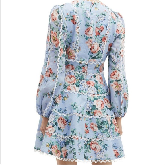 NWT Zimmerman Bowie Flounce Dress - Picture 3 of 8